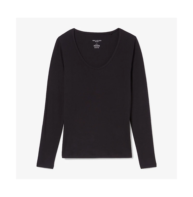 M.m.LaFleur Marcia T-Shirt - Ribbed Pima Cotton