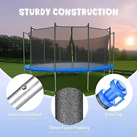 Yescom Universal Trampoline Replacement Enclosure Poles Fit 8 Straight Poles Trampoline