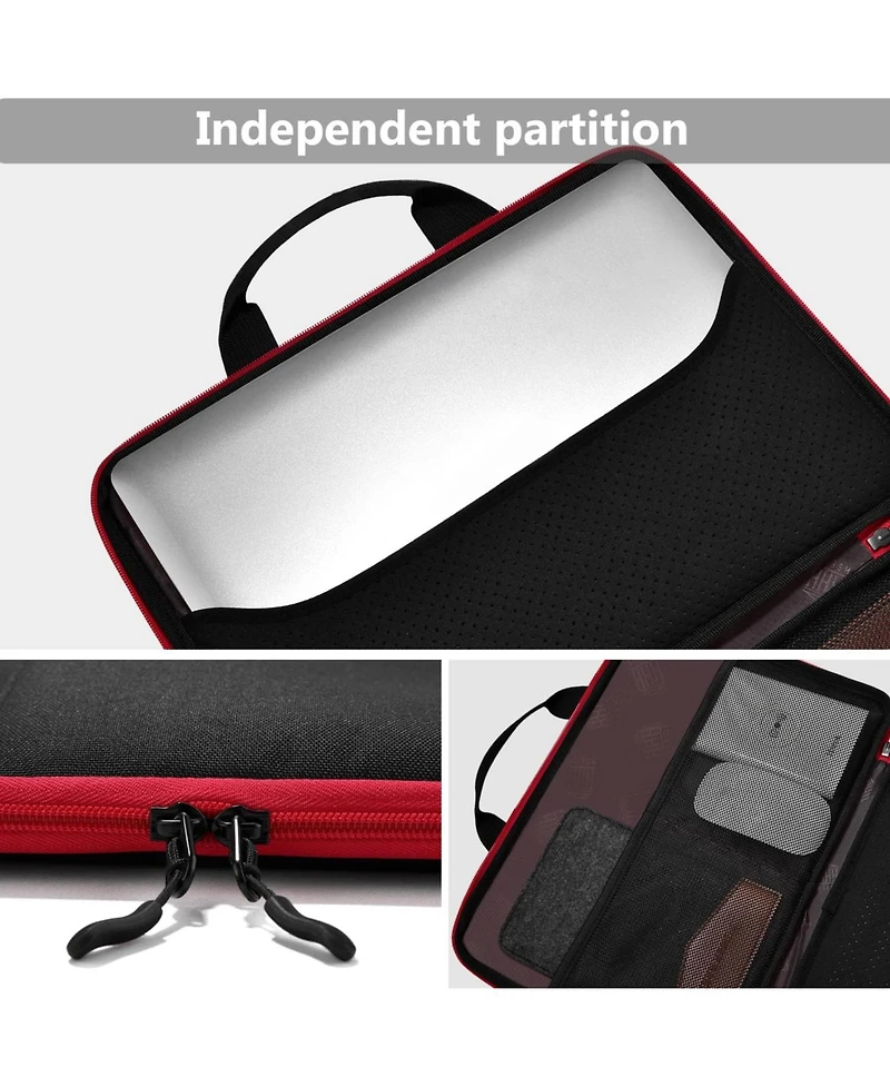 Laptop Sleeve 13-14" Case Briefcase Compatible with MacBook Pro M4/M3/M2/M1 All Model of 13.3"Mac Air/Pro, Xps 13 14, Most Popular 13"-14" Notebooks
