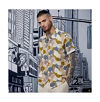 Campus Sutra Men's Multicolour Abstract Print Shirt