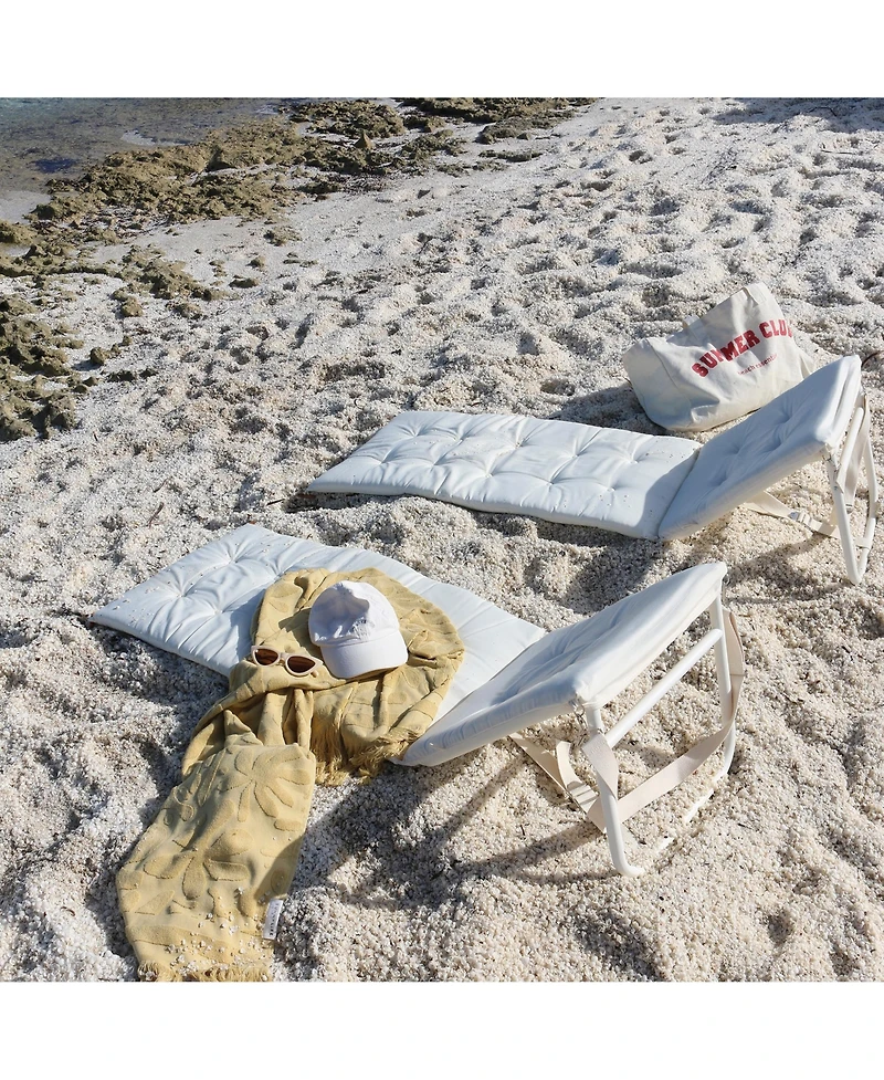 Sunnylife Reclining Beach Chair: Casa Cream