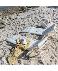 Sunnylife Reclining Beach Chair: Casa Cream