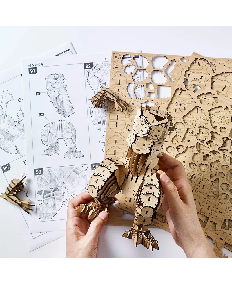 Flash Popup 3D Diy Puzzle: Godzilla wa-gu-mi Bamboo