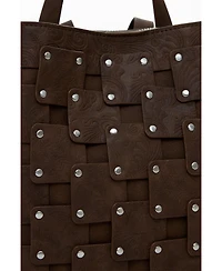 Desigual Women's Medium faux leather patch backpack