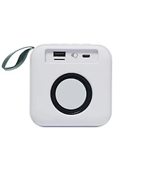 Sunnylife Portable Travel Speaker: Vacay Olive Stripe