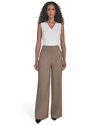 Calvin Klein Women's Novelty Check Mid-Rise Pants
