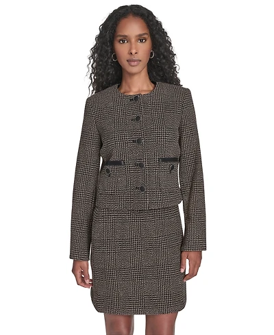 Calvin Klein Women's Novelty Button Front Jacket