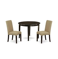 East West Furniture Dining Room Set Cappuccino