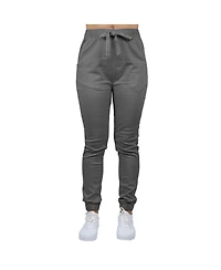 Galaxy By Harvic Women's Loose Fit Basic Stretch Twill Joggers