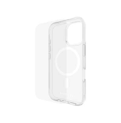 Case-Mate Protection Pack Tough MagSafe Case and Glass Screen Protector for Apple iPhone 16