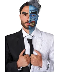 Suitmeister Men's Halloween Costume - Official Two Face Dc Characters Slim Fit Suit Black and White