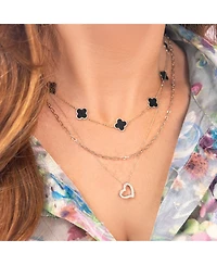 The Lovery Sparkle Cut Link Chain Necklace 14K Gold