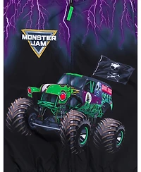 Monster Jam Toddler Boys Zip Up Varsity Bomber Jacket