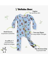 Bellabu Bear Unisex Paw Patrol: Varsity Convertible Footie