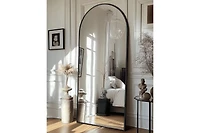 Antok Full Length Mirror, 68"x26" Floor Mirror, Arch Floor Standing Mirror Freestanding Arch Full Body with Stand for Bedroom, Hanging Mounted for Liv