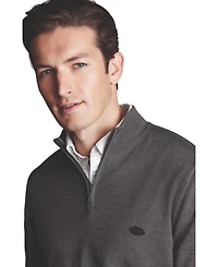 Charles Tyrwhitt Men's New York Jets Merino Zip Neck Sweater