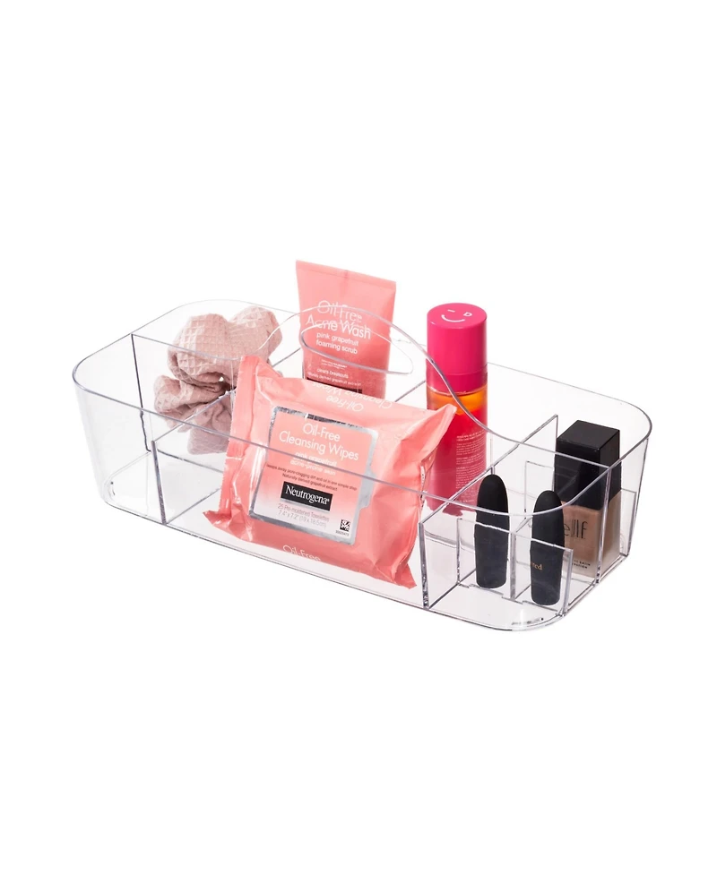 iDesign Plastic Cosmetic Organizer Tote - Clear Bin