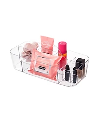 iDesign Plastic Cosmetic Organizer Tote - Clear Bin