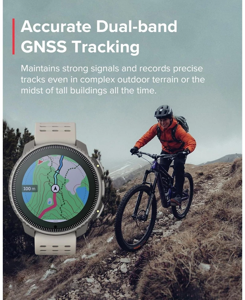 Suunto Vertical Steel Solar Gps Sports Watch with Sapphire Touchscreen, Heart Rate and Sleep Tracker - Canyon