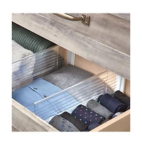 iDesign Expandable Plastic Deep Drawer Dividers - Set of 2 - Clear