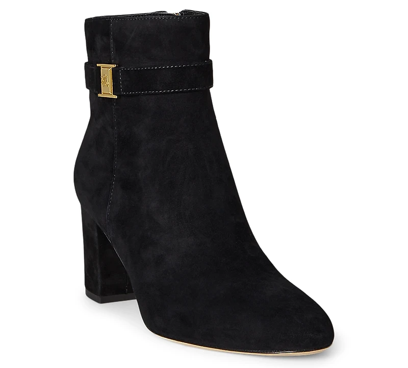 Lauren Ralph Women's Kellie Suede Heel Booties