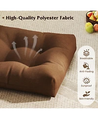 Gymax Set of 21'' x Chair Seat Cushion Pads Patio