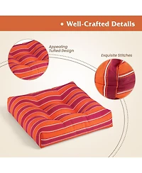 Gymax Set of 6 21'' x 21'' Chair Seat Cushion Pads Patio
