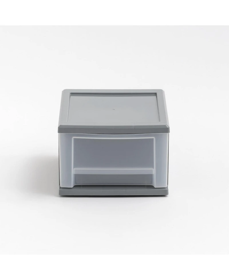 Iris Usa 6.5 Quart Gray Stackable Drawer, 5 Pack
