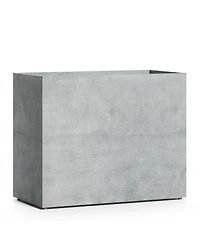 Cosapots Semplito Rectangular Planter - Concrete Stone Finish Fiberglass Indoor/Outdoor and Weather-Resistant Large