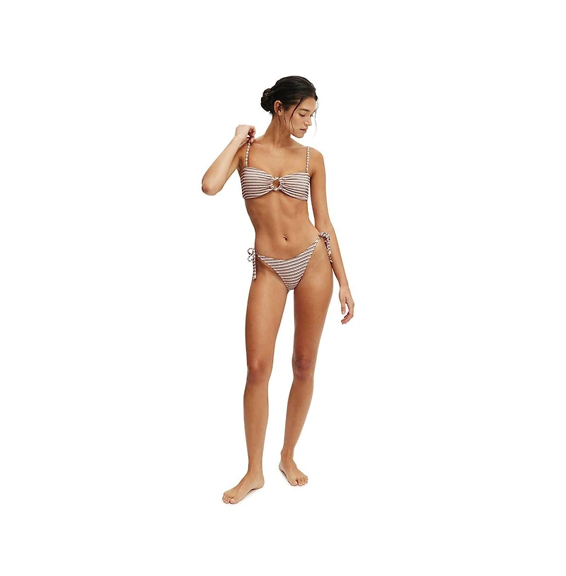 Cotton On Women's Ring Front Bandeau Bikini Top