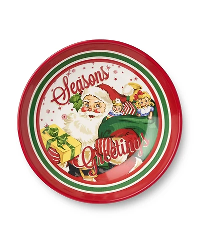 Certified International Santa's Retro Christmas Serving Platter