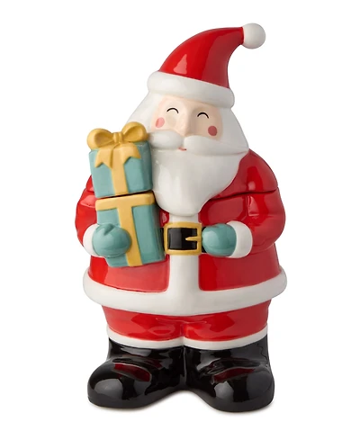 Certified International Christmas Whimsy Santa 3-d Cookie Jar
