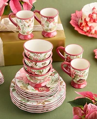 Certified International Winter Blooms 16-Pc. Dinnerware Set, Service for 4