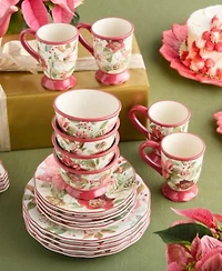 Certified International Winter Blooms Christmas Dinnerware Collection