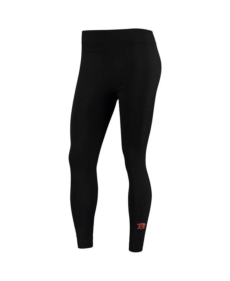 ZooZatz Women's Black Oregon State Beavers Fleece Leggings