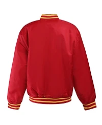 Hype And Vice Women's Cardinal Usc Trojans A-Game Varsity Full-Snap Jacket