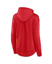 Fanatics Women's Red Calgary Flames Authentic Pro Rink Full-Zip Hoodie
