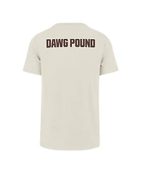 '47 Brand Men's Cream Cleveland Browns Dawg Pound Xl Backer Franklin T-Shirt