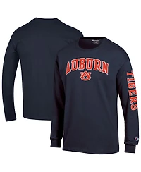 Champion Men's Navy Auburn Tigers Arch Over Logo 2-Hit Long Sleeve T-Shirt