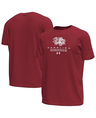 Under Armour Men's Garnet South Carolina Gamecocks Stack Stretch Performance T-Shirt