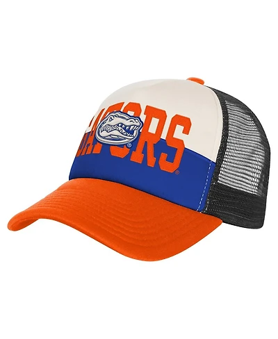 Outerstuff Big Boys and Girls Royal/Cream Florida Gators Modern Fan Trucker Adjustable Hat