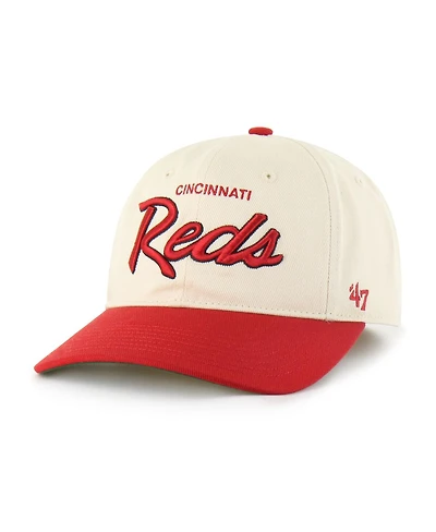 '47 Brand Men's Natural Cincinnati Reds Crosstown Franchise Fitted Hat