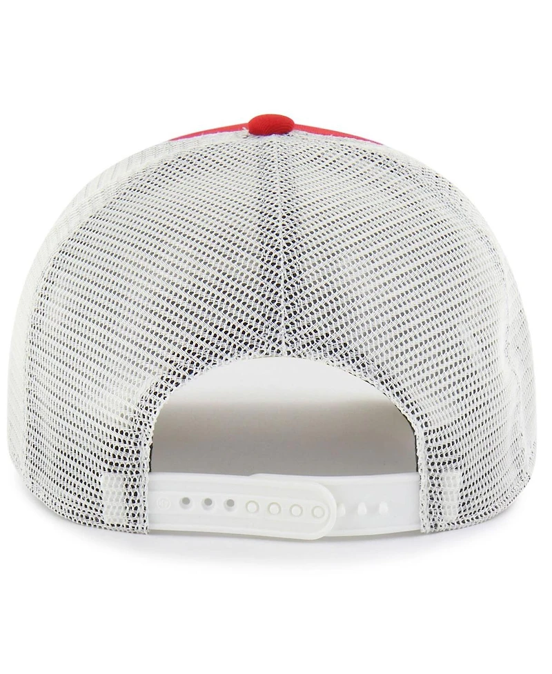 '47 Brand Men's and Women's Red Louisville Cardinals Contemporary Basics Foundation Trucker Hitch Adjustable Hat