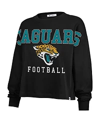 '47 Brand Women's Black Jacksonville Jaguars Outreach City Oversized Long Sleeve T-Shirt