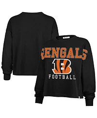 '47 Brand Women's Black Cincinnati Bengals Outreach City Oversized Long Sleeve T-Shirt