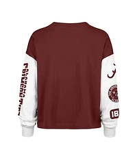 '47 Brand Women's Crimson Alabama Tide Sydney Long Sleeve T-Shirt