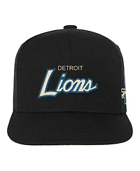 Mitchell & Ness Big Boys and Girls Black Detroit Lions Team Script Snapback Hat