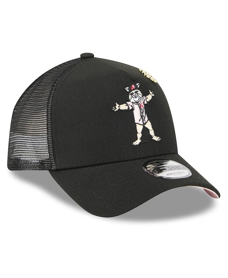 New Era Men's Black Arizona Diamondbacks 2025 Big League Chew A-Frame 9FORTY Adjustable Trucker Hat