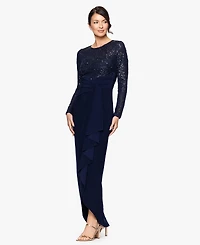 B&A By Betsy and Adam Petite Scoop Neck Sheath Dress