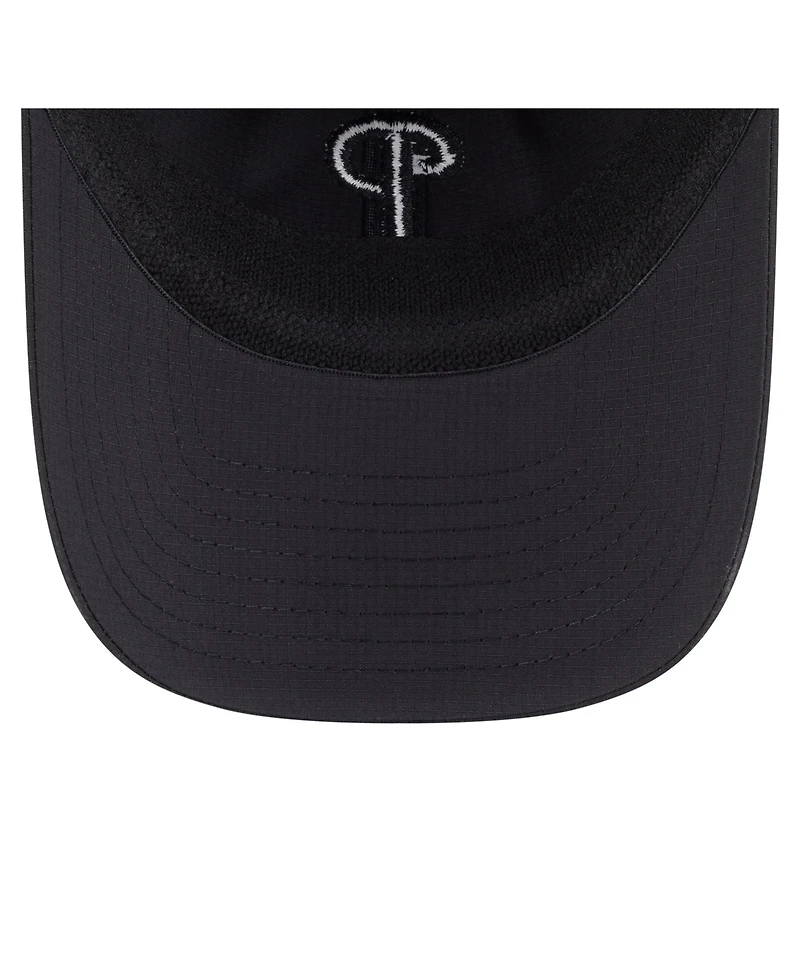New Era Men's Black Philadelphia Phillies Ripstop Casual Classic Adjustable Hat